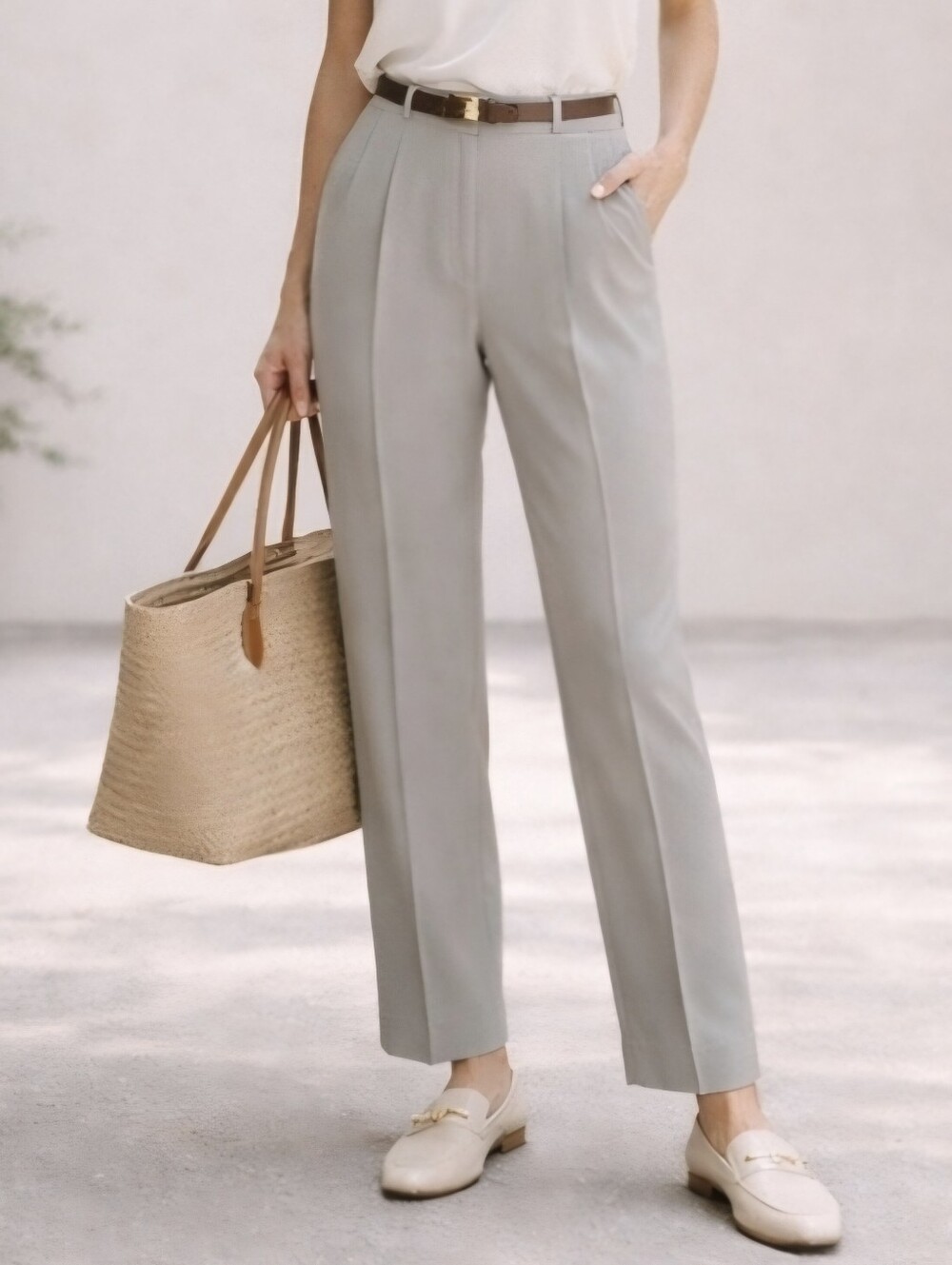 Vintage Ingenuity Trousers Made in Canada High Rise Pleated Pants Size 2